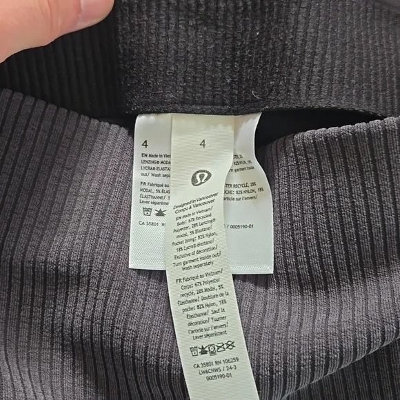 Lululemon Ribbed Softstream Hi-Rise Crop - Picture 5 of 10